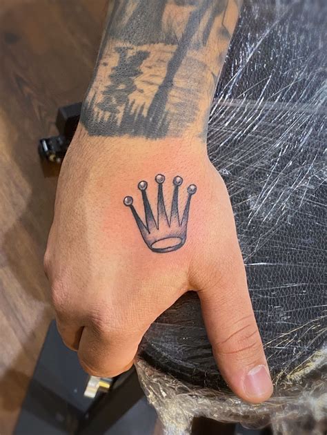 rolex crown tattoo stencil